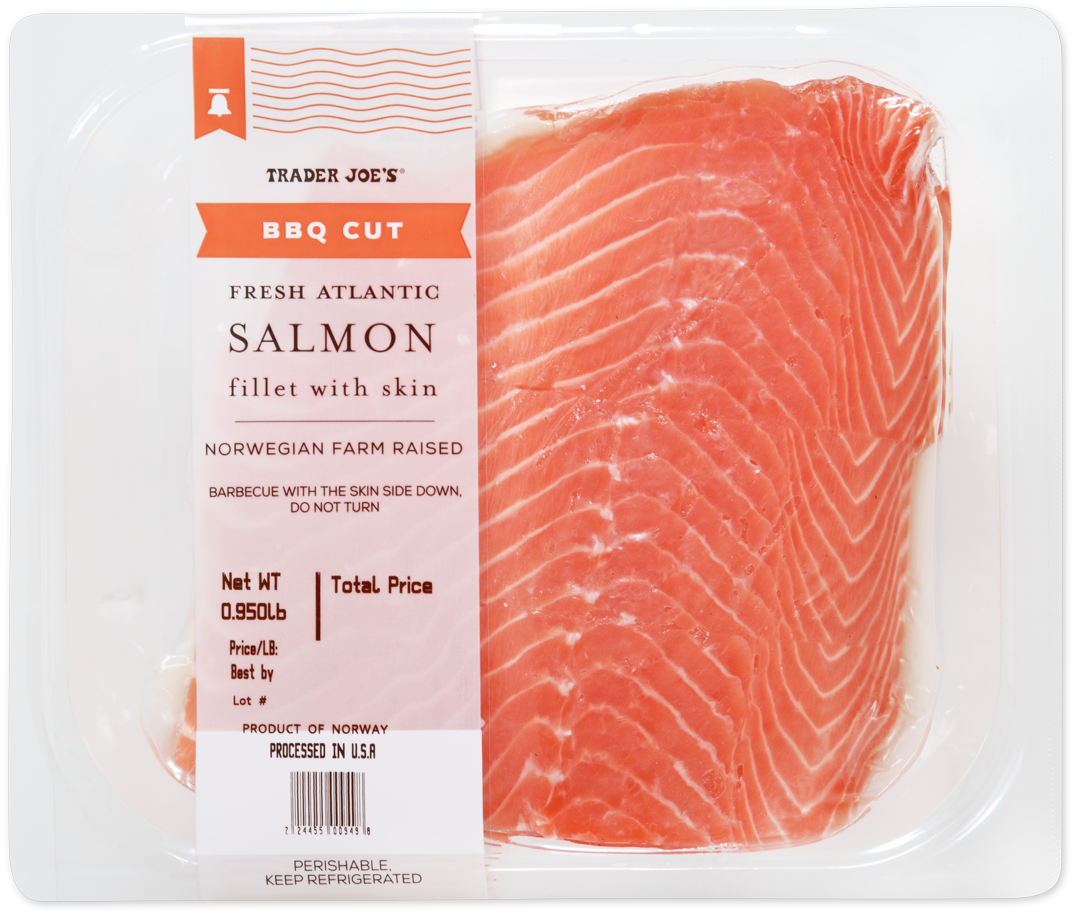 BBQ Cut Fresh Atlantic Salmon Fillets