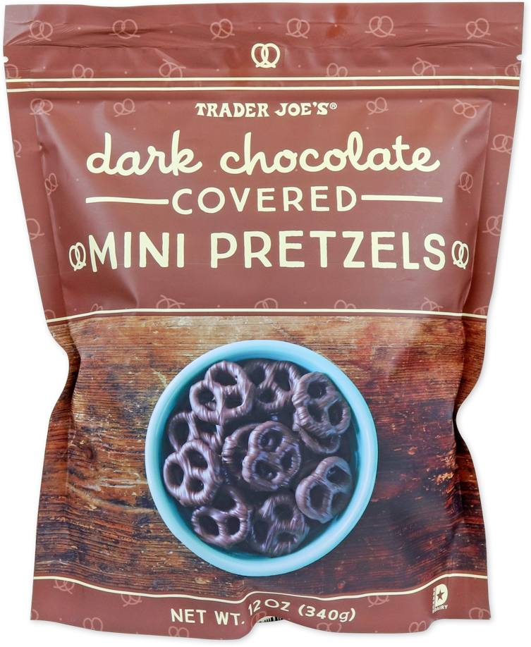 Dark Chocolate Covered Mini Pretzels