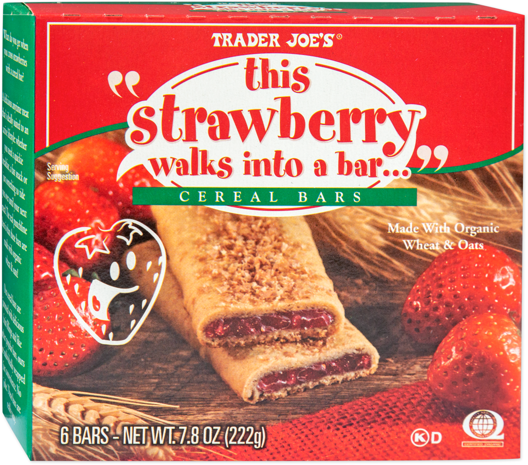 "This Strawberry Walks into a Bar" Cereal Bars