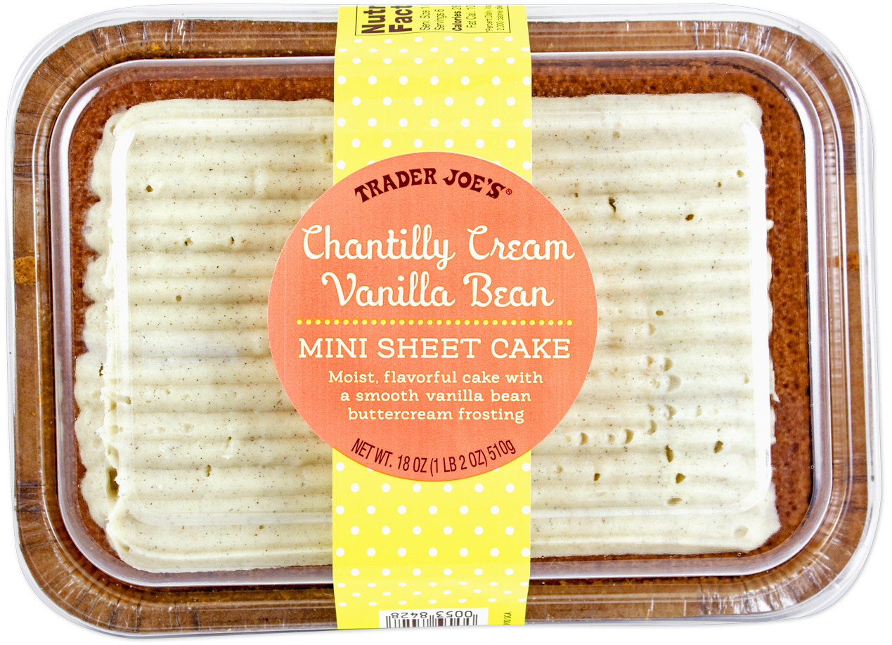 Chantilly Cream Vanilla Bean Mini Sheet Cake