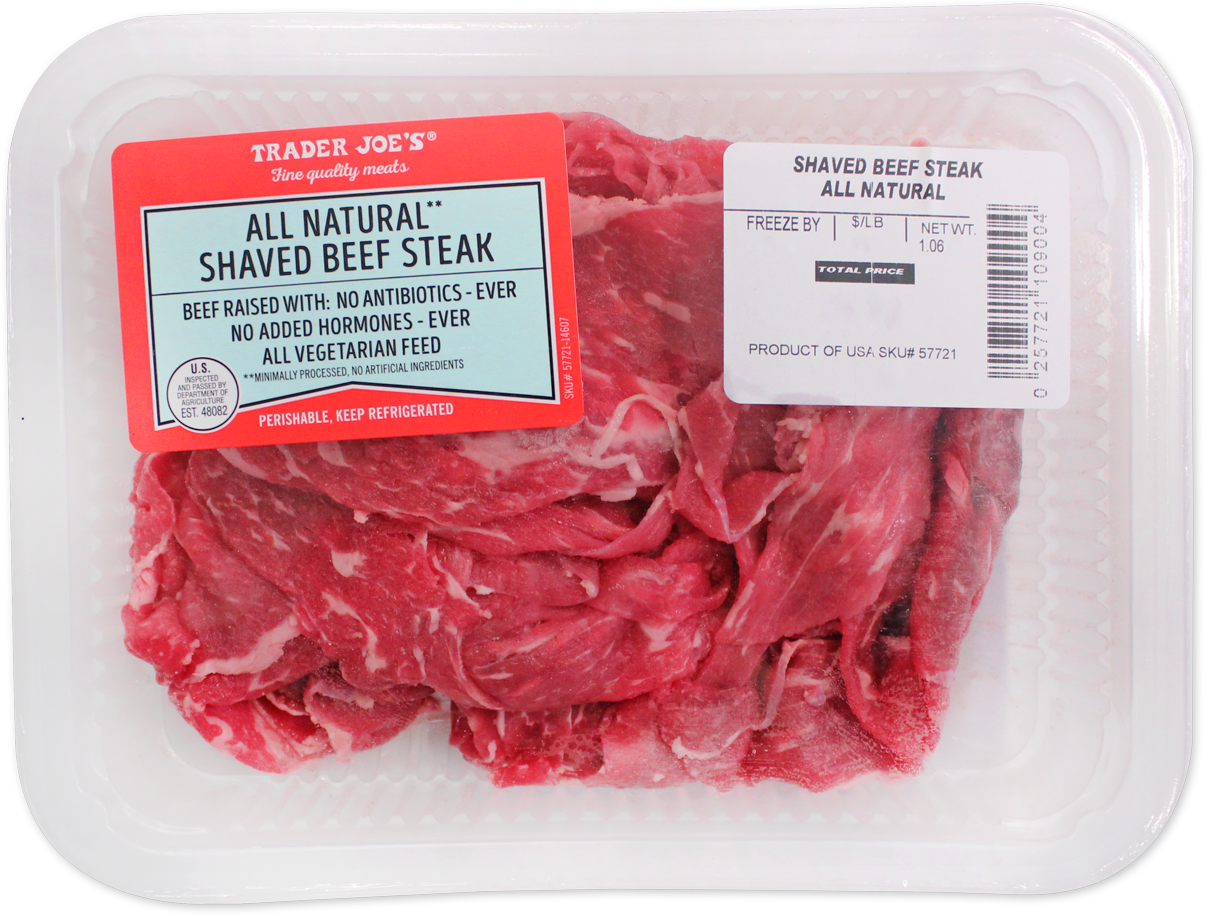 All Natural Shaved Beef Steak