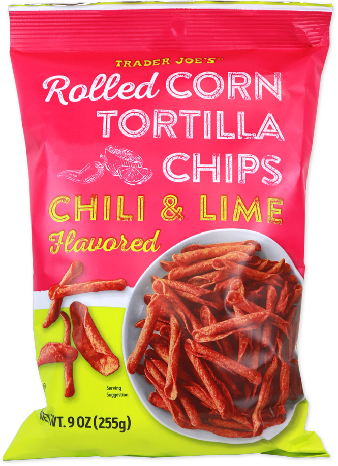 Chili & Lime Flavored Rolled Corn Tortilla Chips