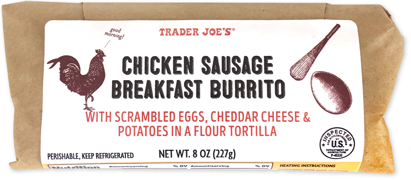 Chicken Sausage Breakfast Burrito