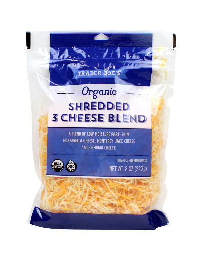 Organic Shredded 3 Cheese Blend