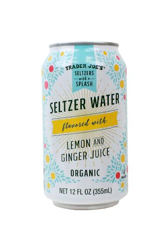 Seltzer Water flavored with Lemon and Ginger Juice