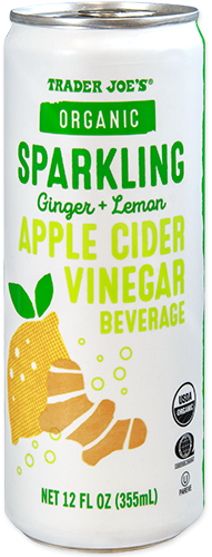 Organic Sparkling Ginger + Lemon Apple Cider Vinegar Beverage