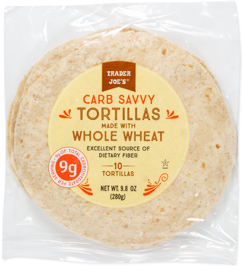 Carb Savvy Tortillas made with Whole Wheat