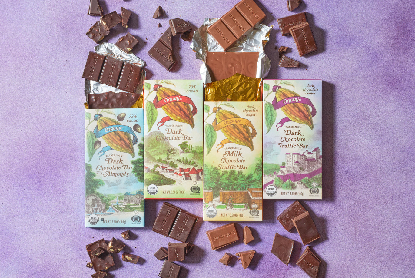 Organic Dark Chocolate Bar with Almonds