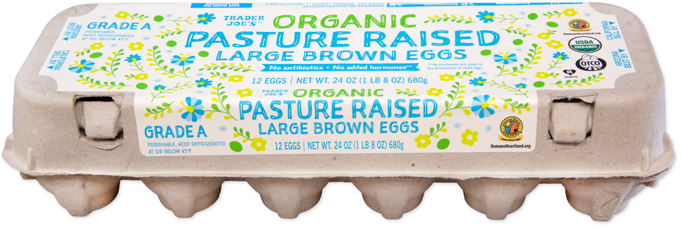 Organic Pasture Raised Large Brown Eggs