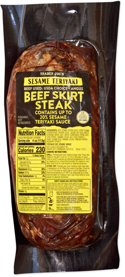 Sesame Teriyaki Beef Skirt Steak