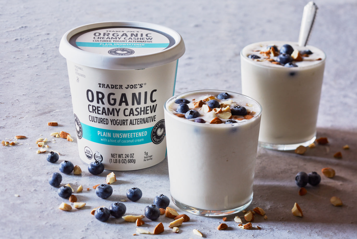 Organic Creamy Cashew Cultured Yogurt Alternative, Plain Unsweetened