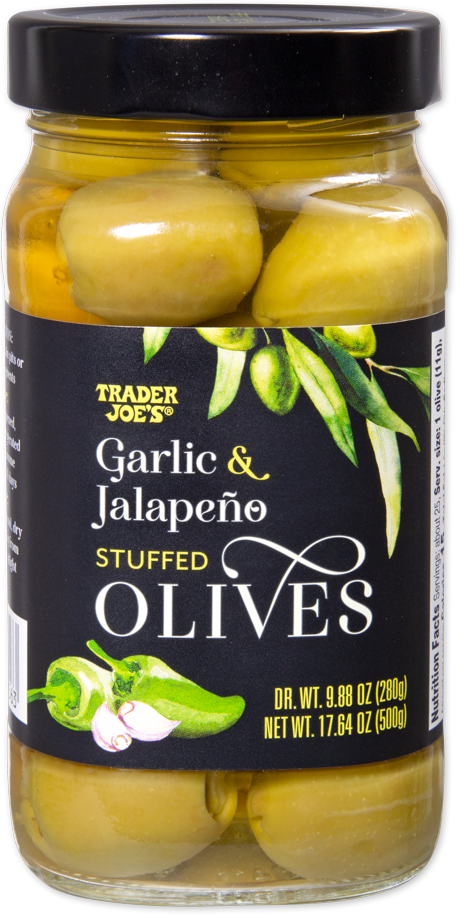 Garlic & Jalapeño Stuffed Olives