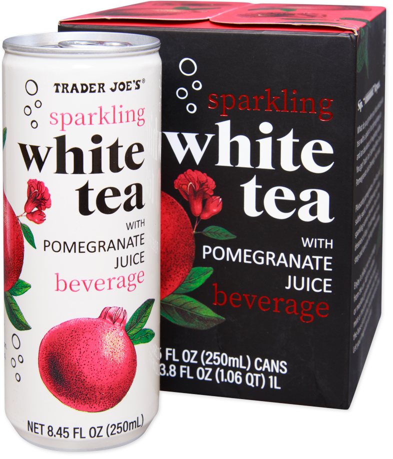 Sparkling White Tea with Pomegranate Juice