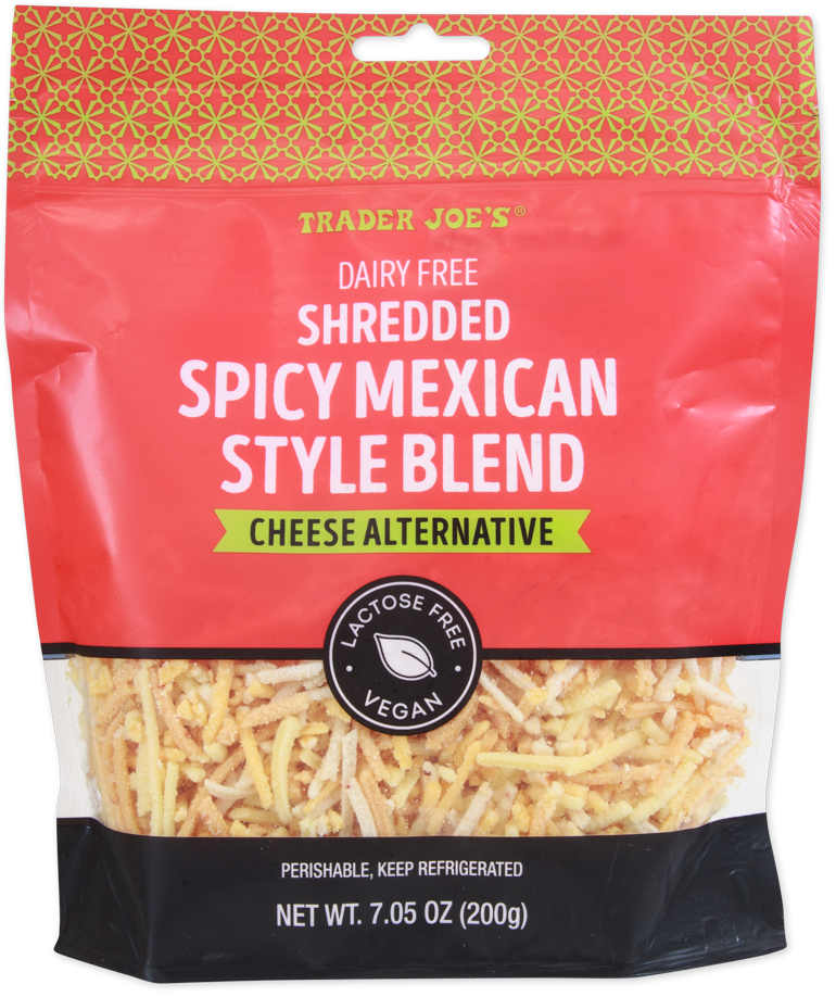 Dairy Free Shredded Spicy Mexican Style Blend Cheese Alternative