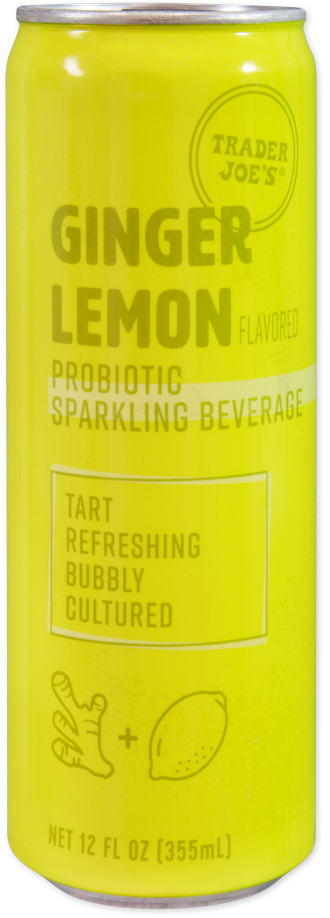 Ginger Lemon Probiotic Sparkling Beverage