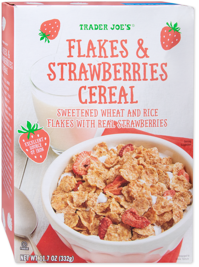 Flakes & Strawberries Cereal