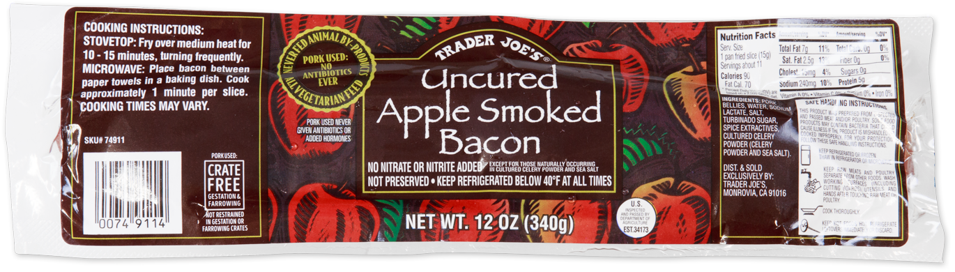 Uncured Apple Smoked Bacon