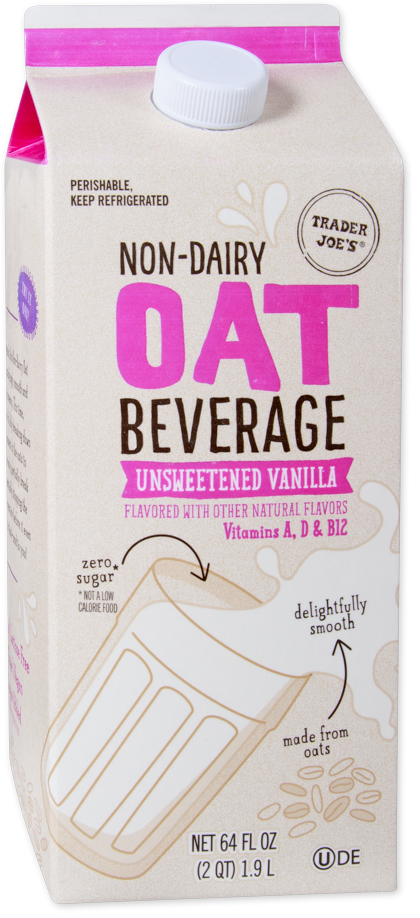 Non-Dairy Oat Beverage Unsweetened Vanilla