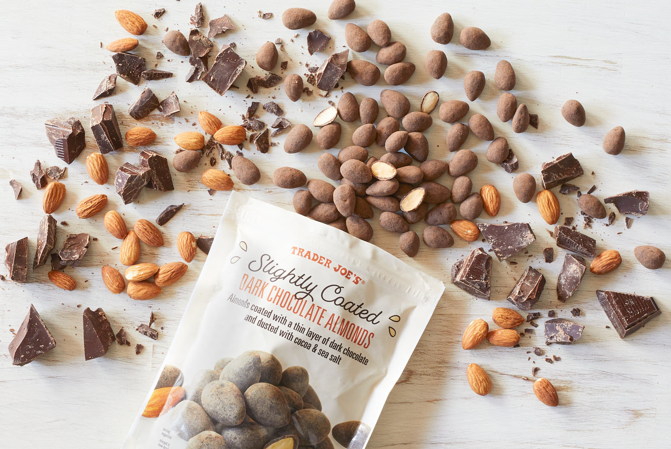 Slightly Coated Dark Chocolate Almonds