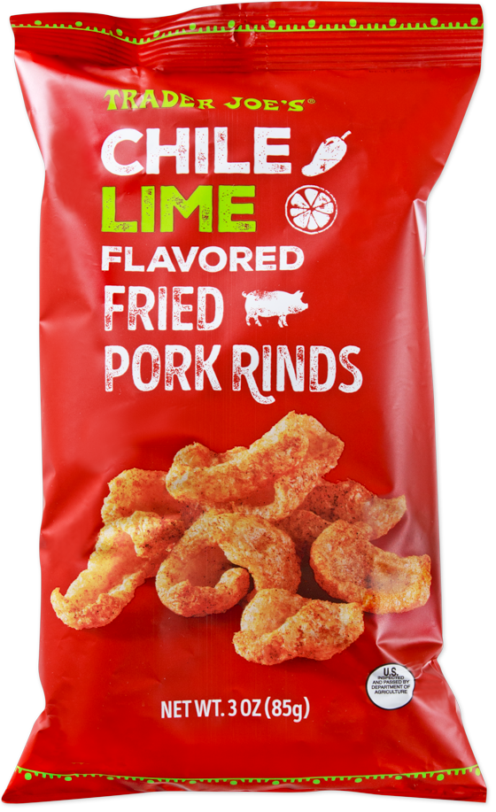 Chile Lime Flavored Fried Pork Rinds