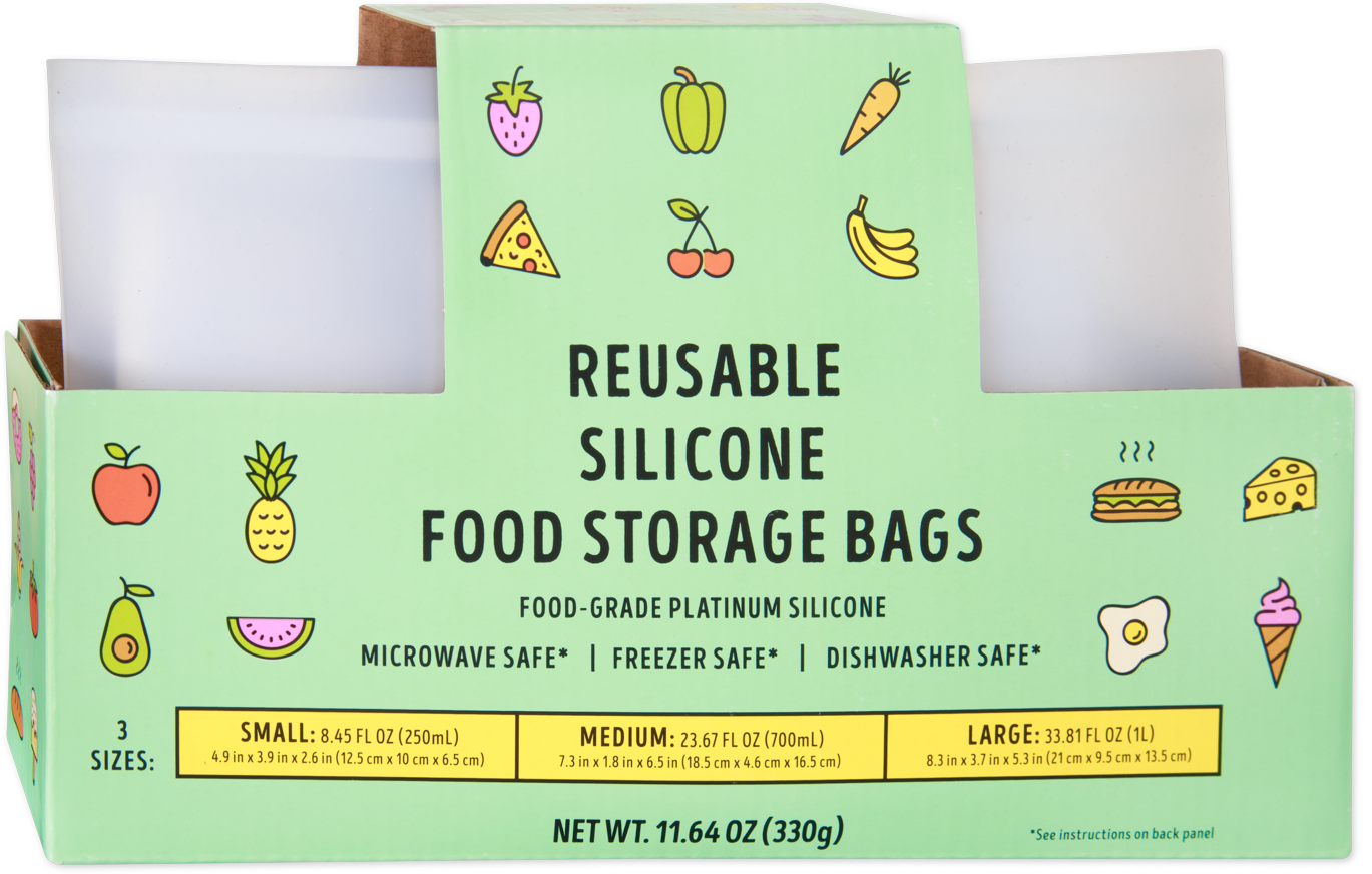 Reusable Silicone Food Storage Bags