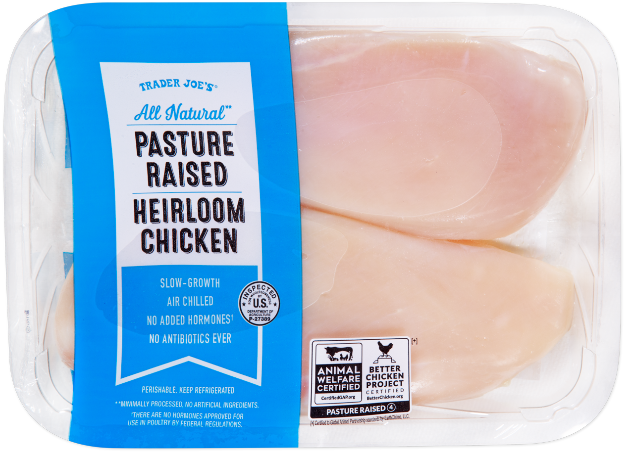 All Natural Pasture Raised Heirloom Chicken Breasts