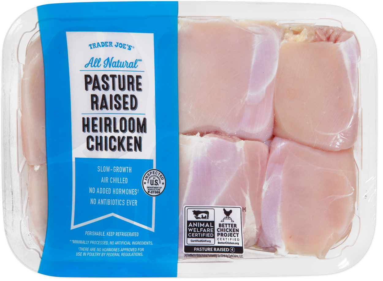 All Natural Pasture Raised Heirloom Chicken Thighs