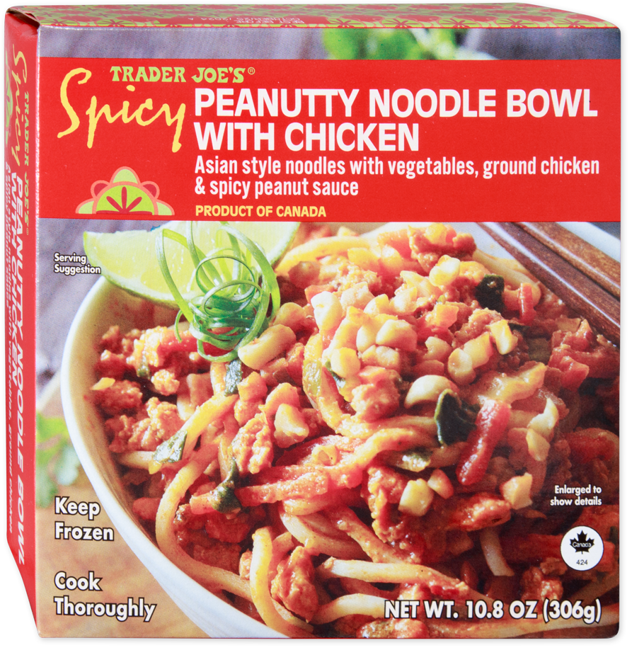 Spicy Peanutty Noodle Bowl with Chicken