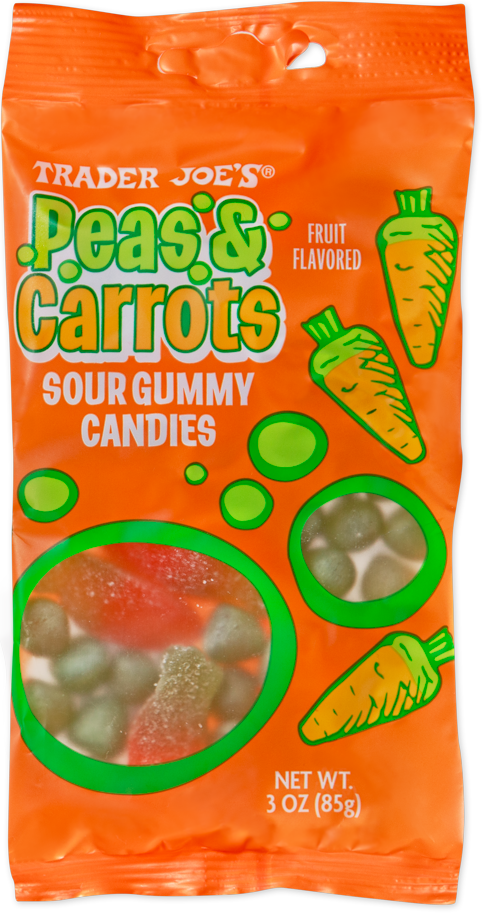 Peas & Carrots Sour Gummy Candies