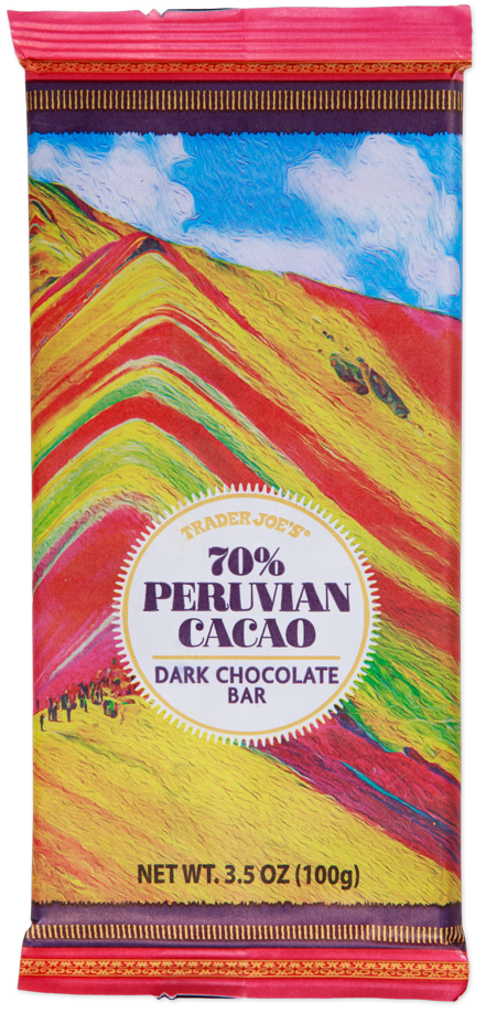 70% Peruvian Cacao Dark Chocolate Bar