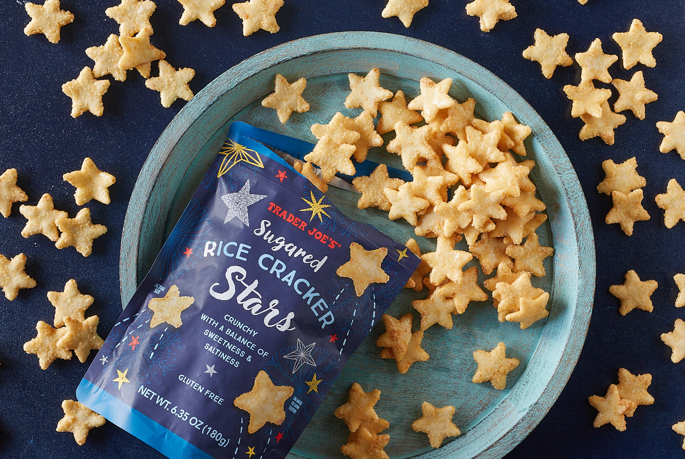 Sugared Rice Cracker Stars