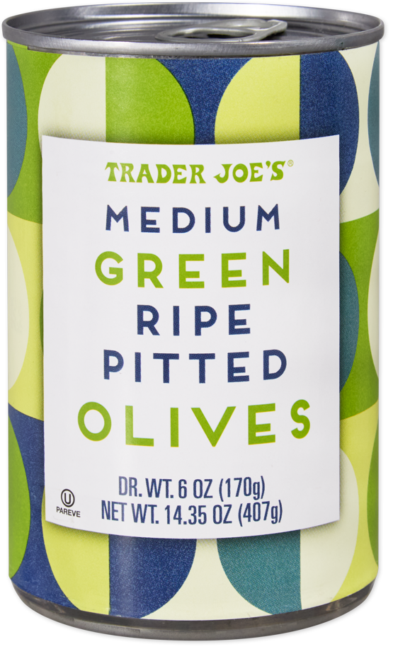 Medium Green Ripe Pitted Olives