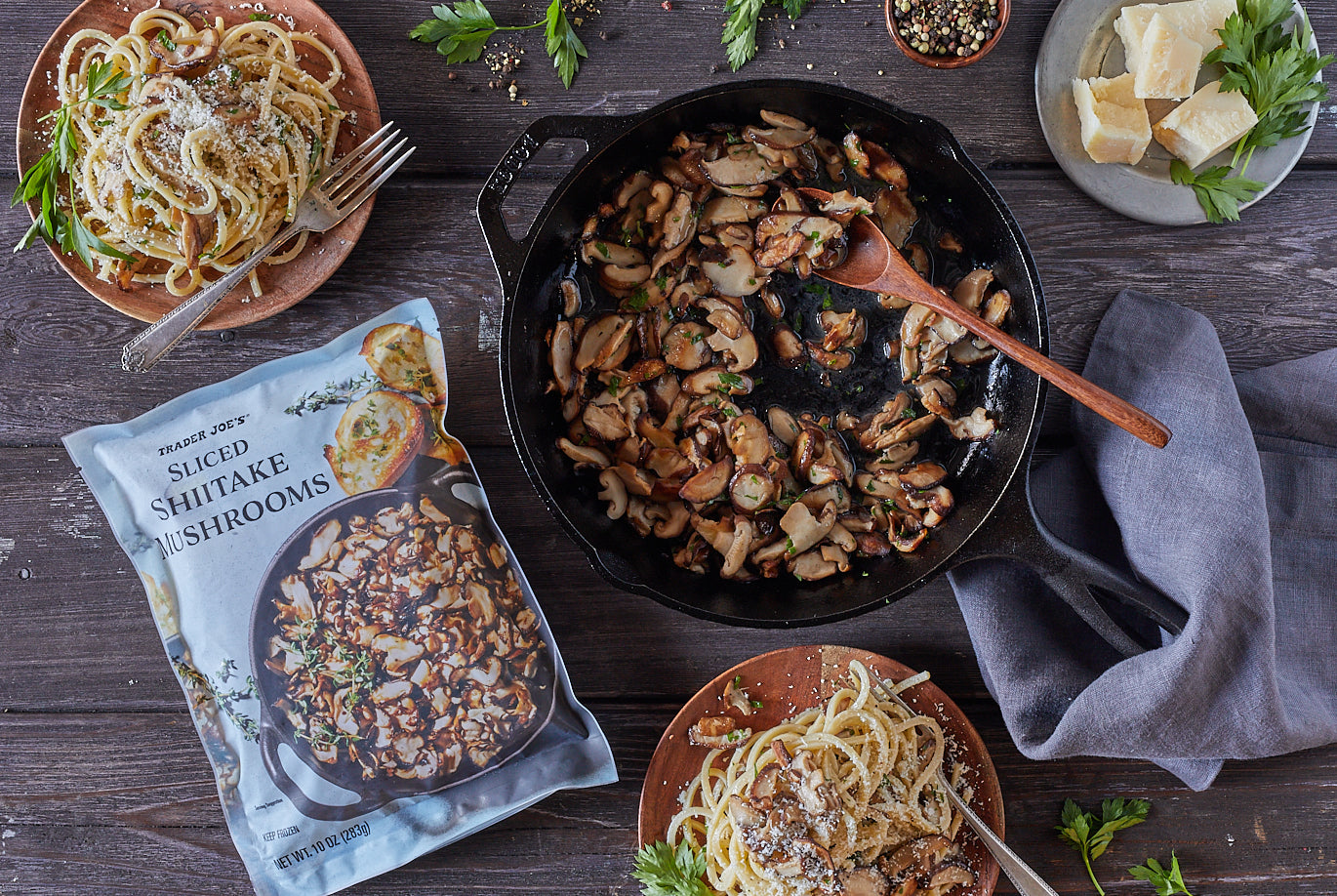 Sliced Shiitake Mushrooms