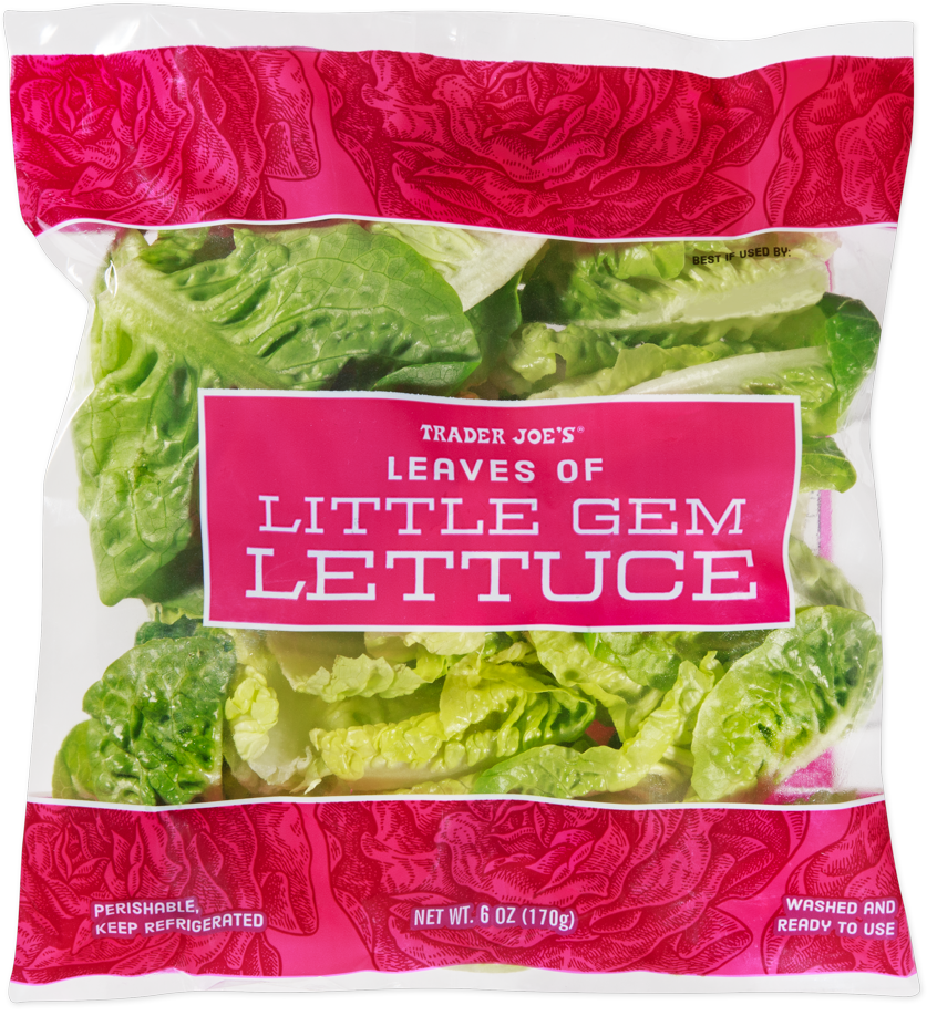 Leaves of Little Gem Lettuce