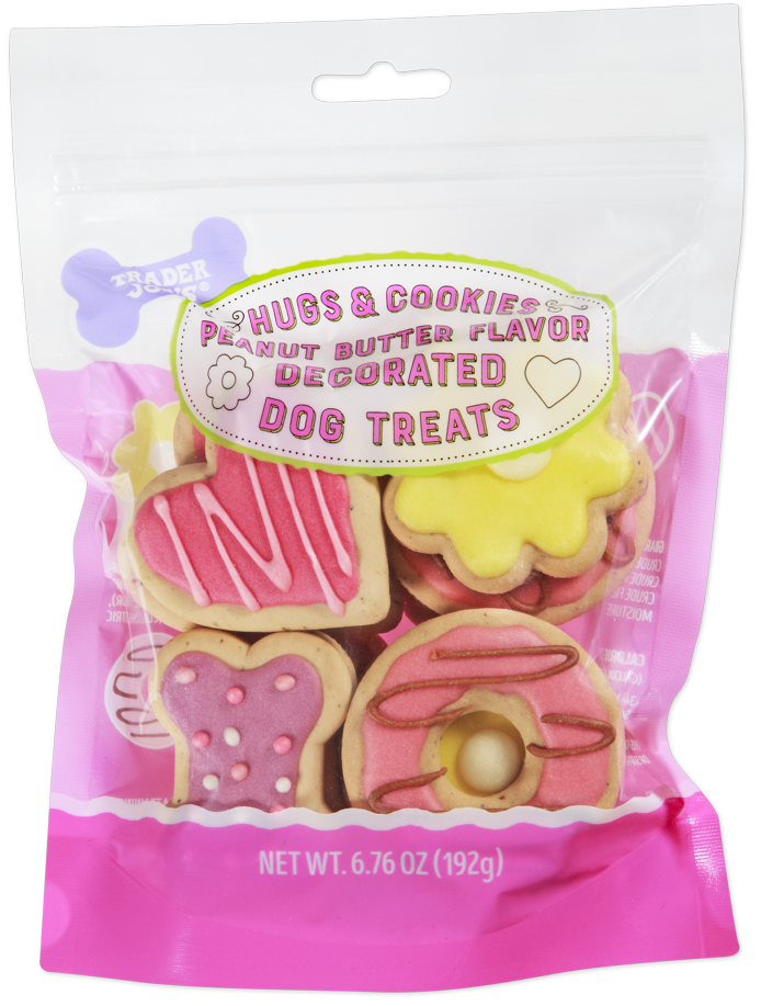 Hugs & Cookies Peanut Butter Flavor Decorated Dog Treats