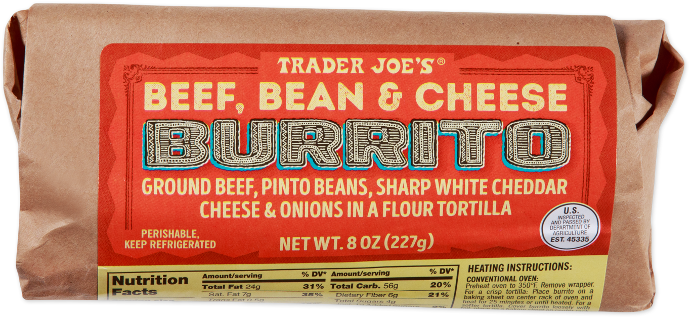 Beef, Bean & Cheese Burrito