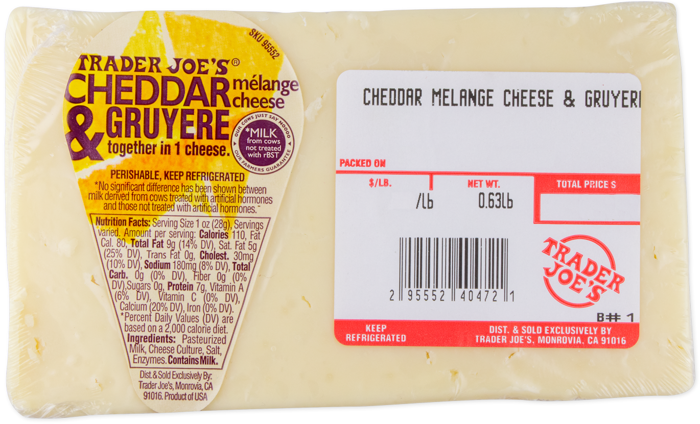 Cheddar & Gruyere Mèlange Cheese