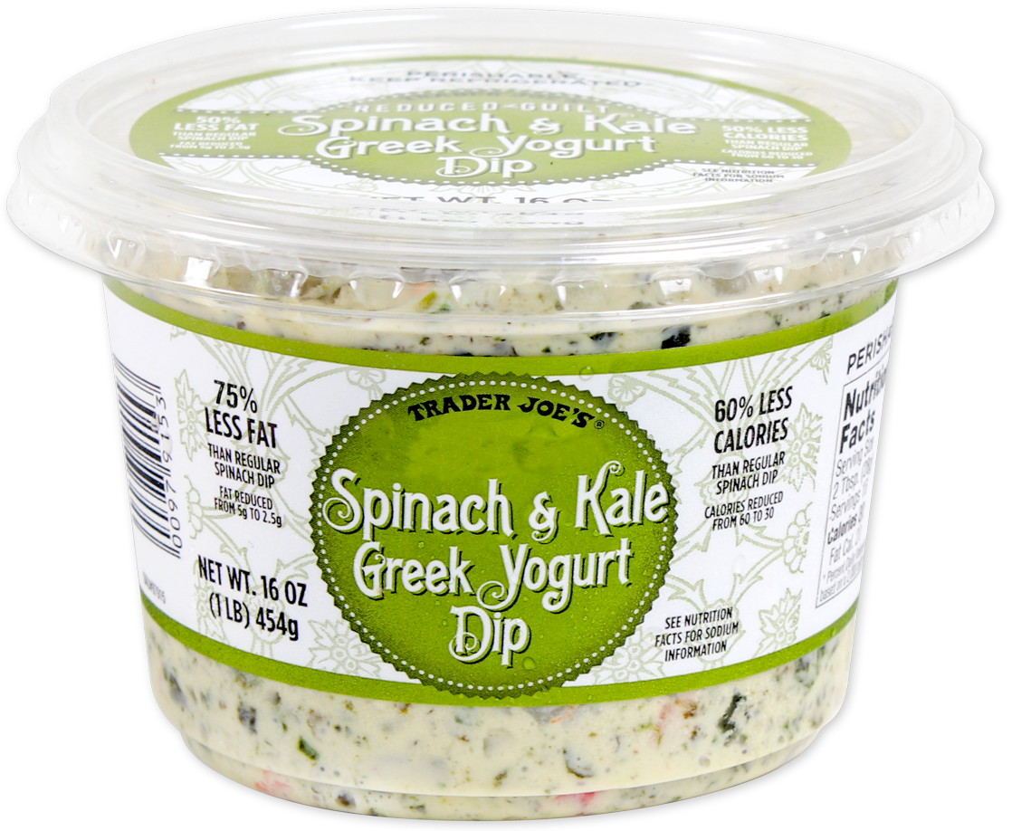 Reduced Guilt Spinach & Kale Greek Yogurt Dip