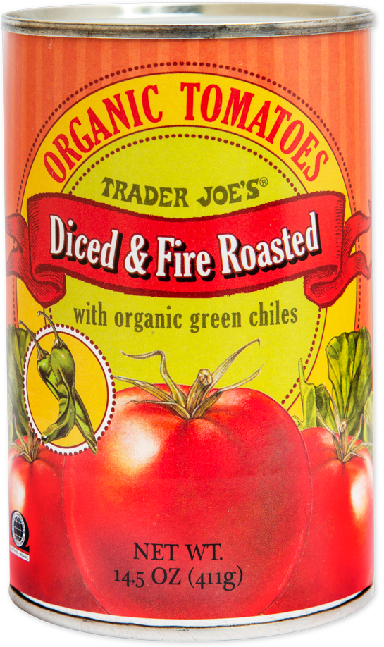 Organic Diced & Fire Roasted Tomatoes with Green Chiles